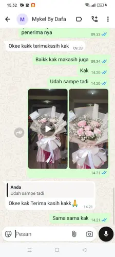 Testimonial Buket Bunga kaduengang