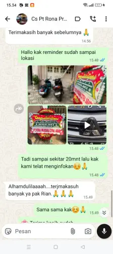 Testimonial Papan Bunga kaduengang